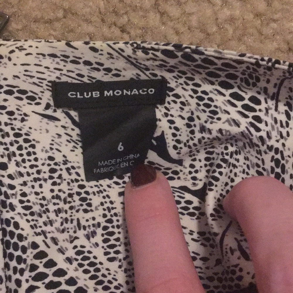 Club Monaco Patterned Skirt Size 6 EUC - Picture 3 of 3